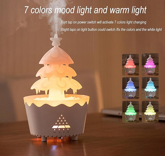 Lucky Tree Essential Oil Diffuser with Soft Mist + Calming LED Glow - Noon Deals