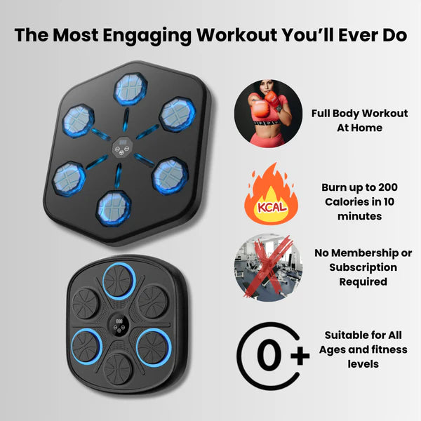 Intelligent Boxing Machine to Test Fitness, Reflexes, & Power - Noon Deals