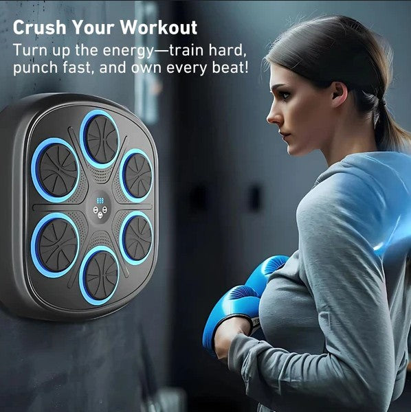 Intelligent Boxing Machine with Bluetooth – A fun, rhythm-powered fitness device that combines boxing with music, helping you burn calories, relieve stress, and stay active while having a blast.